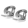 2 Pcs Stainless Steel Spring Hook 65mm Rust Prevention Spring