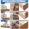 BESTEEL 80 Pack Hidden Hinges Soft Close Surface Mount Kitchen