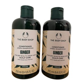 The Body Shop, Ginger Scalp Care Conditioner for Dry Scalp & Weak Hair, Vegan, Set of 2 (250 ml x 2 Pieces)