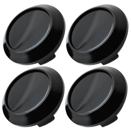 RiNan. Wheel Center Cap 2.4 inch (60 mm) 2.5 inch (64 mm) Iron Chin Sticker Hub Set of 4 Black x Black