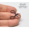 SMA 1:12 Dollhouse Miniature Working Scissors with Black Handle /Miniature