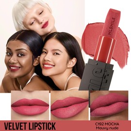 Easilydays Matte Lipstick, Velvet Matte Lip, Long-Lasting Vibrant Color Waterproof 24 Hours, Soft Creamy Texture like Cloud, Cruelty-Free, Fall Lip Color Lip Makeup for Women, 02 Mocha Mauvy Nude#