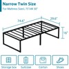EMODA 16 Inch Narrow Twin Bed Frame 30x75, Heavy Duty
