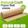 METRONIC Brown Kraft Paper Roll 17.5"x 1200"(100'), Craft Wrapping Paper