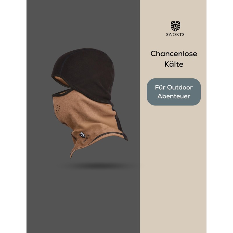 SWORTS Thermal Face Mask, Winter Balaclava for Running, Cycling and