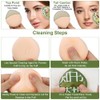 AUAUY 2 x make-up sponge, powder puff, foundation pillow, washable,