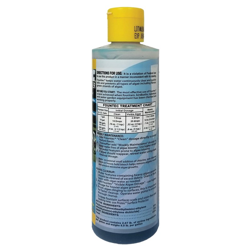 EasyCare FounTec Algaecide and Clarifier, 8 oz. Bottle
