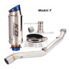 Unbranded For Suzuki DRZ400S DRZ400SM 2000~2024 Motorcycle Exhaust Pipe With