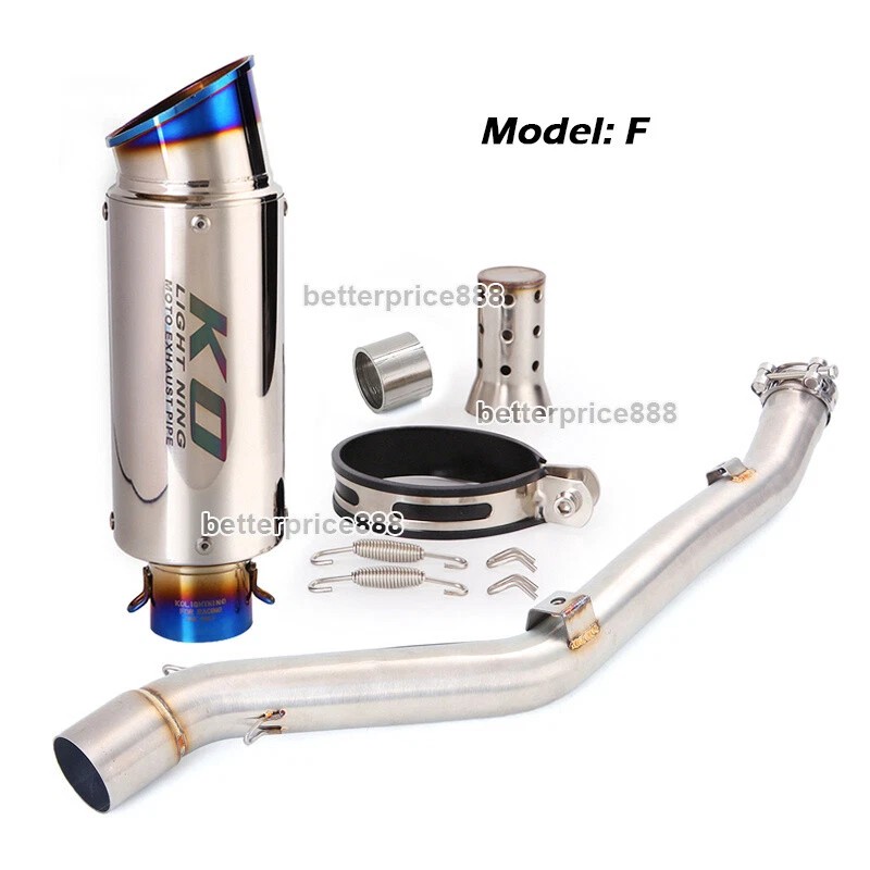 Unbranded For Suzuki DRZ400S DRZ400SM 2000~2024 Motorcycle Exhaust Pipe With