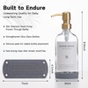 [Luxury] Kitchen Soap Dispenser Set - 16OZ Clear Glass Bottle,