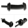 2Pcs 30MMx30MM Car Wire Harness Door Tube Dust-Proof Tube Black