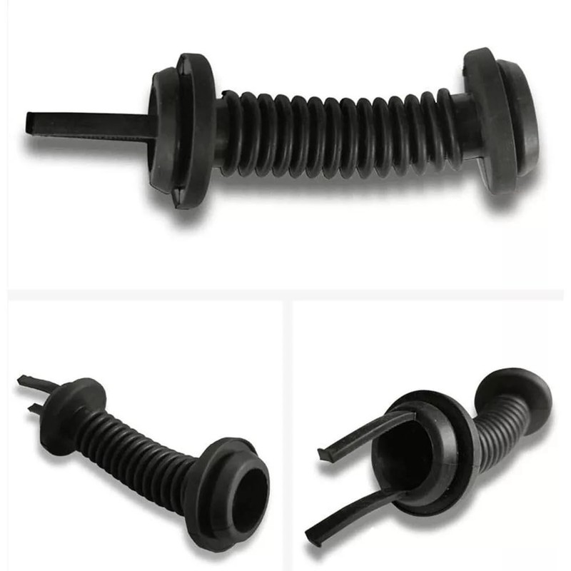 2Pcs 30MMx30MM Car Wire Harness Door Tube Dust-Proof Tube Black
