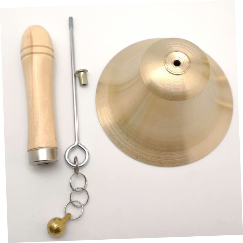 Ciieeo Ringing Hand Bell 6.5cm Diameter Made of Brass Christmas