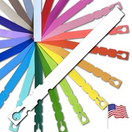 TAGKRAFTERS 9" x 3/4" White - 2,000 Pcs - Plastic Plant Tags and Labels - Wrap Around Thermal Plastic - Nursery Garden Tree Labels | Made in The USA |