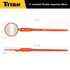 Titan 71103 9-Inch Insulated Inspection Mirror, 2-Inch Round Mirror