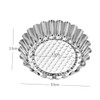 BIUDECO 10pcs Non Stick Chrysanthemum Egg Tart Molds DIY Baking
