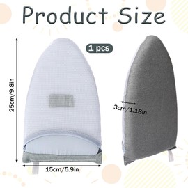 Garment Steamer Ironing Glove Steamer Gloves for Steaming Clothes Heat Resistant Garment Steamer Mitt with Finger Loop Garment Steamer Accessories for Clothes(Grey)