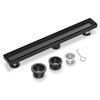 EXF Linear Shower Drain 12 Inch Matte Black with Reversible