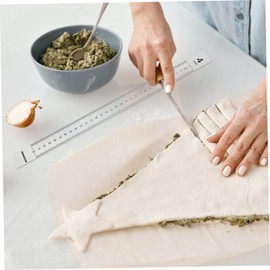 1 Pair Dough Measurer Cracker Pizza Dough Cookies Baking Tools Measuring Dough Strips Baking Dough Balance Ruler Dough Ruler Dough Scale Measuring Ruler Biscuit Acrylic