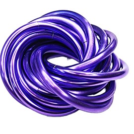 Möbii Fidget Ball (Solid Color): Quiet Mobius ADHD Anxiety Stim Stress Relief Toy Tool for Home Travel Office or Desk (XL(Daydream), Half, Dark Iris)