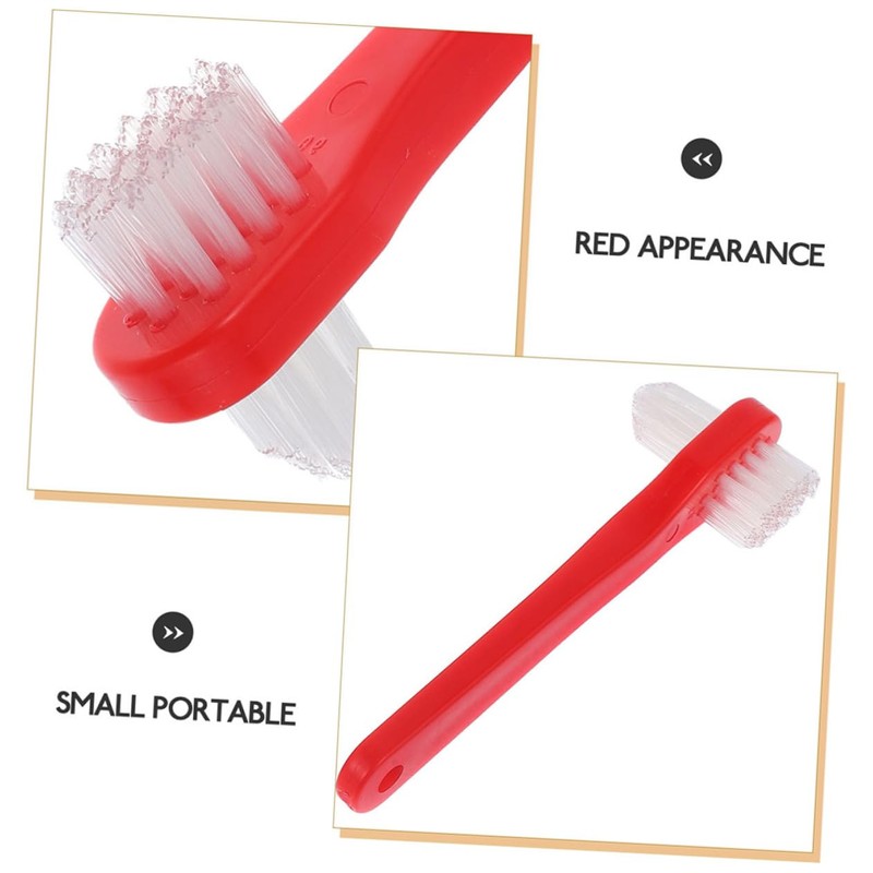 VICASKY 8pcs Dual Head Denture Cleaning Brush Soft Bristles for