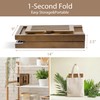 Realgulf Bamboo Bathtub Tray Caddy - Splash-Proof Adjustable (28.5-40") with