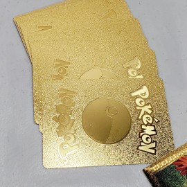 GOLD Foil collectable Pack 10 Card  Pokémon Pikachu 2025 Cards