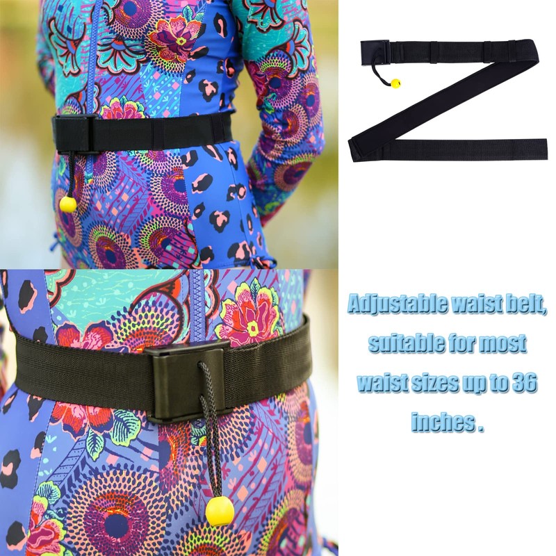 Gekufa Sup Waist Leash Quick Release 2Pcs Adjustable Sup Waist