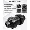 1'' True Union Check Valve, PVC Slip Swing Full Port