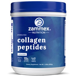 Péptidos de colágeno hidrolizados de primera calidad - Mejor valor  sin OMG, alimentados con zacate, sin gluten, ganso elevado de pasto  sin sabor y  