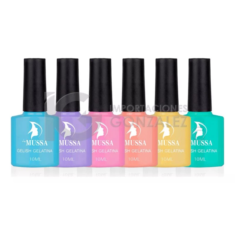 Mussa Gama De Gel Mussa® Efecto Gelatina 6 Esmaltes Para