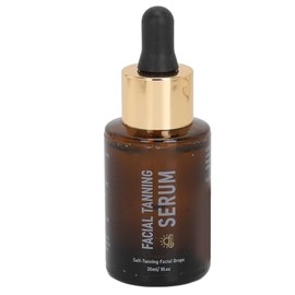 Gotas Faciales Autobronceadoras, 30ml, Aceite Bronceador Oscuro, Intensificador de Bronceado, Suero Líquido Bronceador para la Piel