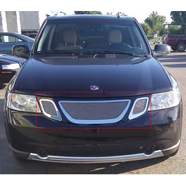 APS Compatible with 2007-2010 Saab 9-7X Stainless Steel Mesh Grille Insert S18-T94557V