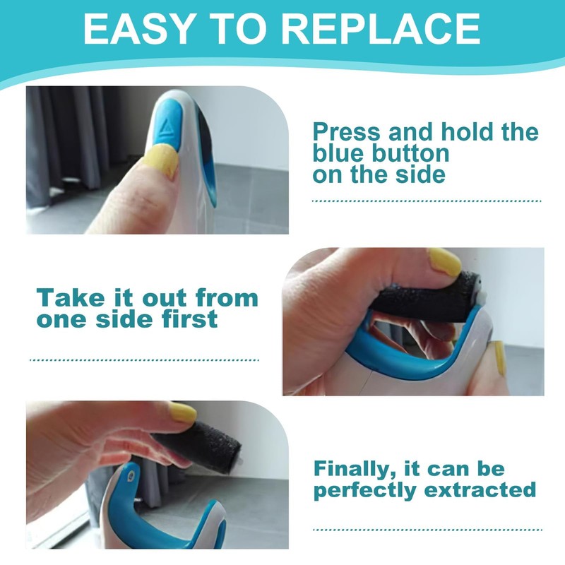 10 Replacement Rollers for Scholl Callus Remover - Extra Coarse