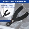Socpuro 15PCS Universal Pulley Holder Tool Kit, Variable Pin Spanner