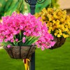 JEMONG 16 Bundles Artificial Flowers Outdoor UV Resistant Fake Flowers