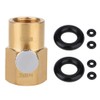 TR21-4 to CGA320 Brass Soda Bottle Adapter CO2 Fill Valve