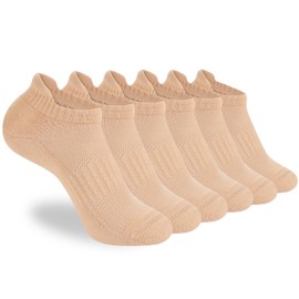 ATBITER 6 Pairs Women's Ankle Running Socks Cushioned Low Cut Tab Athletic Socks