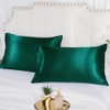 Silky Satin Standard Pillowcases Set of 2, Super Soft and