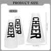 LECEHIVO 18 Pcs White Cheer Megaphone Noisemaker Bulk Mini Megaphones
