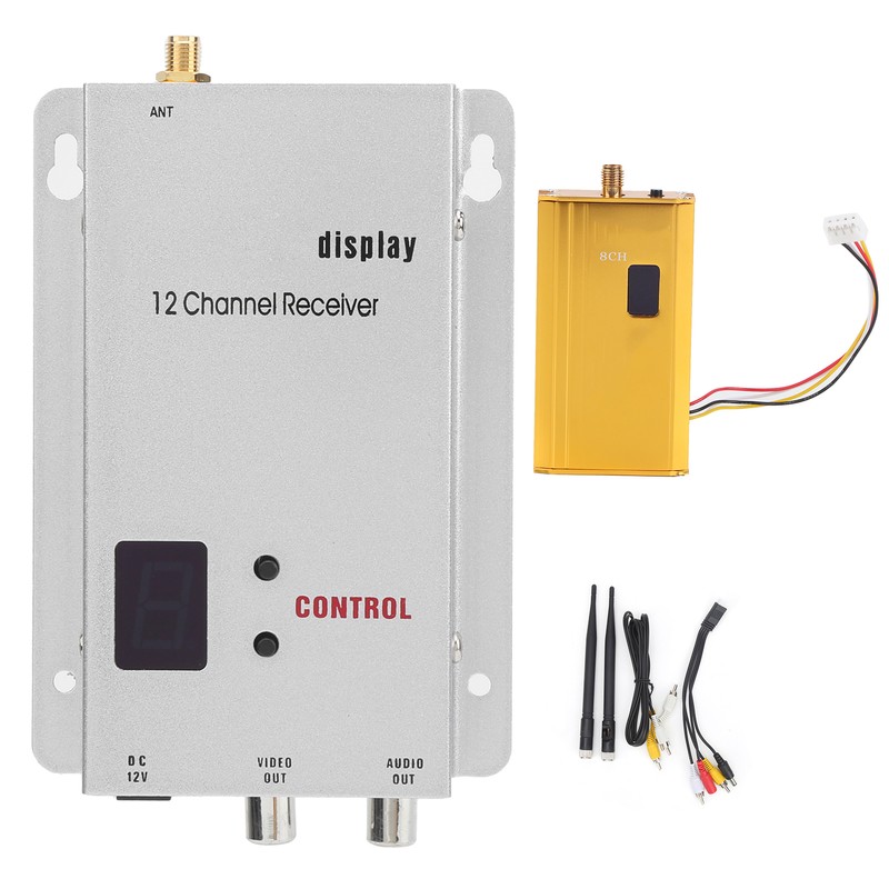 1.2G 1.5W Wireless Transmitter Receiver Video Audio Synchronous Transmission High