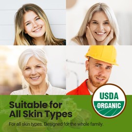 Desert Oasis Skincare Organic Lip Balm - 70% Jojoba Oil with Beeswax - No Fillers or Additives - Moisturizes Dry Lips - Unflavored, & Travel-Ready - 2-Pack - 0.15 oz/4.6 gm - Unscented