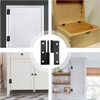 QOOWFEANIG 4 Pairs Black Lift-Off Hinges 2.5ins Stainless Steel Hinges