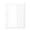 BookFactory 3 Column Ledger Sheets/Account Loose Paper/Accounting Paper (Three Columns