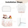 Clastyle 11.8" Flower Storage Basket Set of 3 for Kid