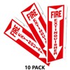 (10 Pack) 4" x 18" Plastic 90 Degree Angle Fire