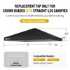 CROWN SHADES 12x12 Canopy Replacement Top - Only Compatible with