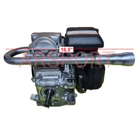 Exhaust pipe Header Compatible with Hond* GX100, GC160, GC190 Motorized bicycles or mini bikes!