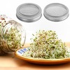 Germinator Jar Lids Mason Jar Sprout Lids 04 Stainless Steel
