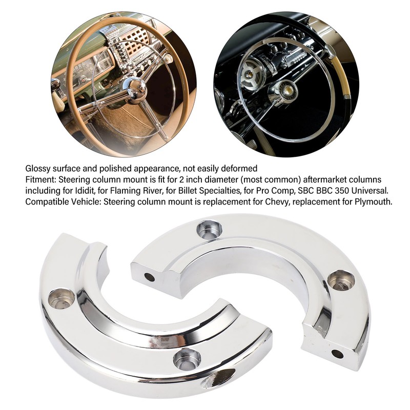 2inch Steering Column Floor Mount Polished High Hardness Universal for